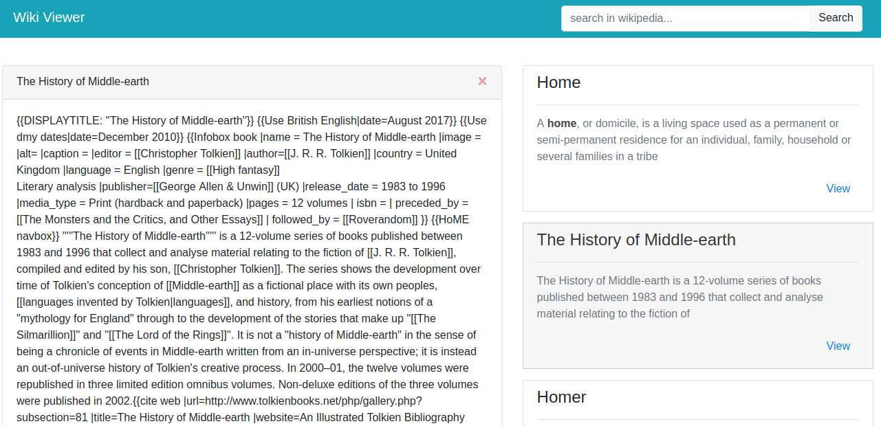 react-wikipedia-app sample